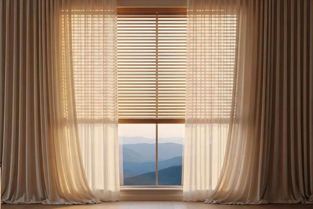 Custom Drapery with blinds near Clayton, North Carolina (NC)